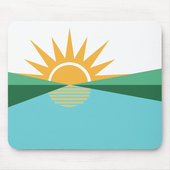 Flag of Coral Springs, Florida Mouse Mat (Front)