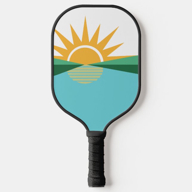 Flag of Coral Springs, Florida Pickleball Paddle (Front)