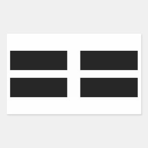 Flag of Cornwall Rectangular Sticker