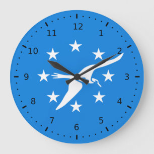 Flag of Corpus Christi, Texas Large Clock