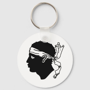 Flag of Corsica Key Ring