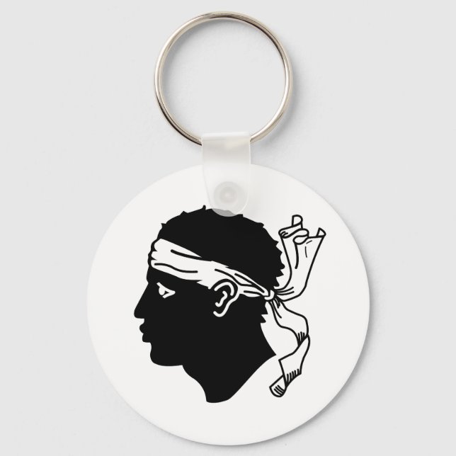 Flag of Corsica Key Ring (Front)