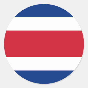 Flag of Costa Rica Classic Round Sticker