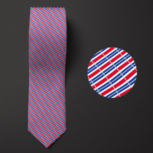 Flag of Costa Rica Pattern Tie