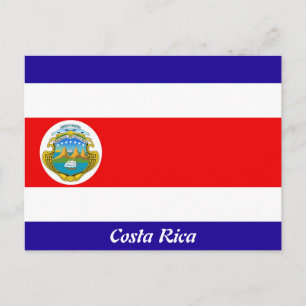 Flag of Costa Rica Postcard
