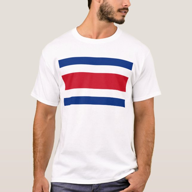 Flag of Costa Rica T-Shirt (Front)