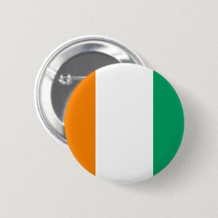 Flag of Cote d Ivoire 6 Cm Round Badge