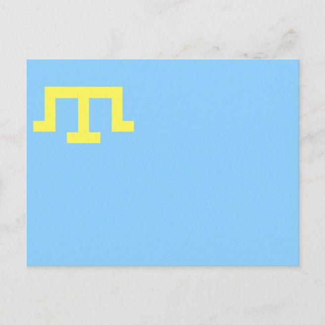 Flag of Crimean Tatars Postcard (Front)