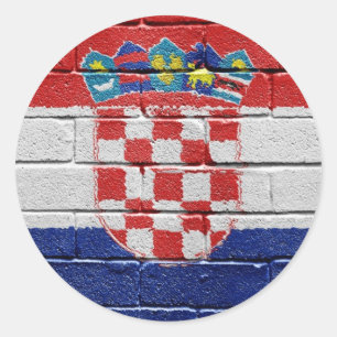 Flag of Croatia Classic Round Sticker