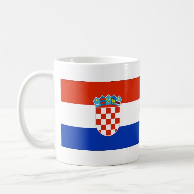 Flag of Croatia Coffee Mug (Left)
