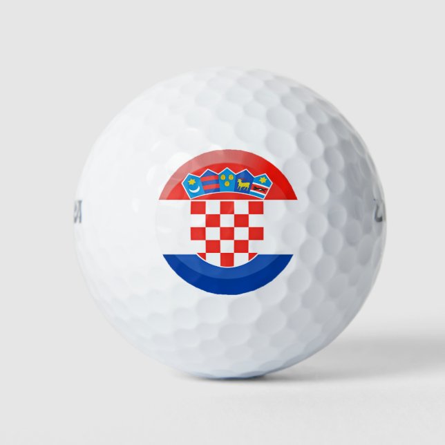 Flag of Croatia Golf Balls (Front)