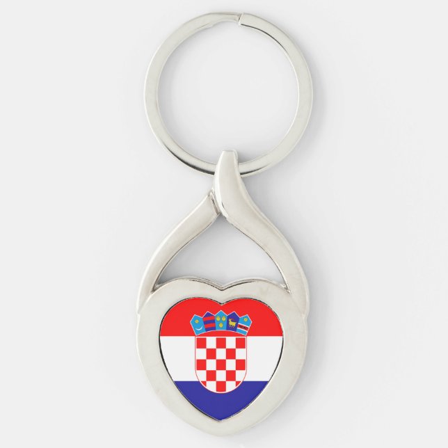 Flag of Croatia Key Ring (Front)