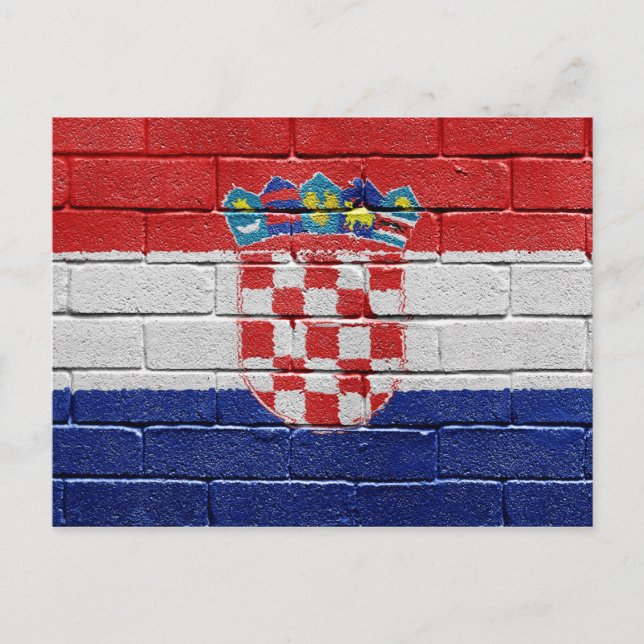 Flag of Croatia Postcard (Front)