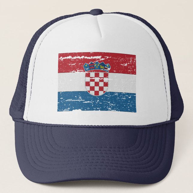 FLAG OF CROATIA TRUCKER HAT (Front)