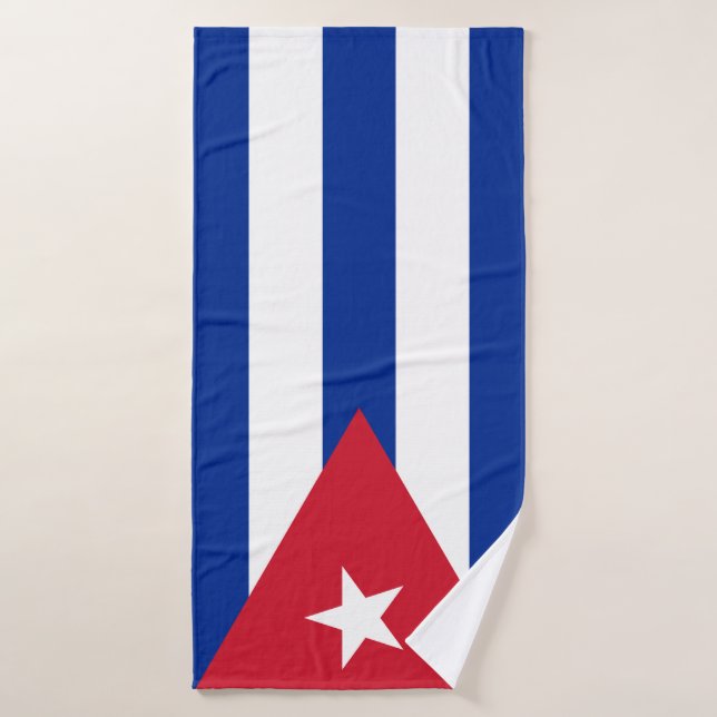 Flag of Cuba Bath Towel (Bath Towel)