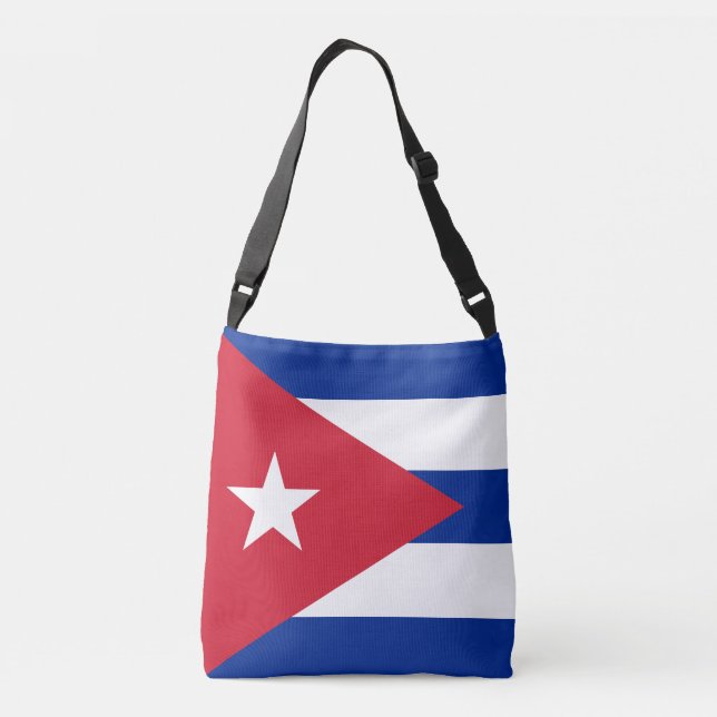 Flag of Cuba Crossbody Bag (Back)