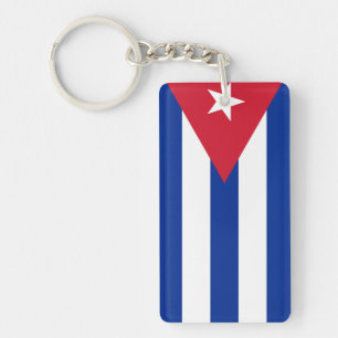 Flag of Cuba Key Ring