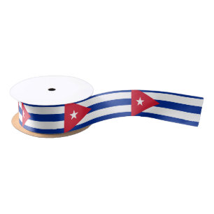Flag of Cuba Satin Ribbon