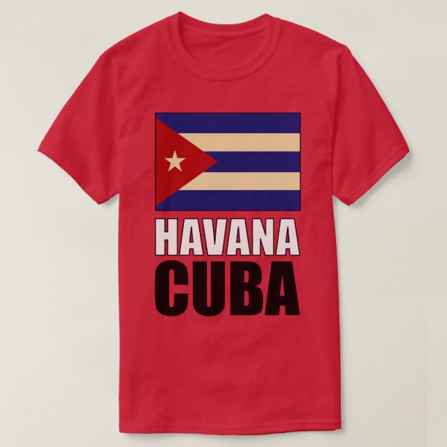 Flag of Cuba T-Shirt (Design Front)