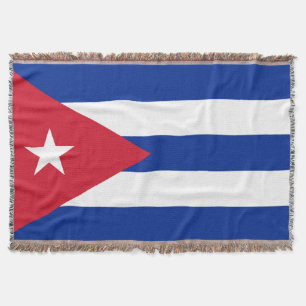 Flag of Cuba Throw Blanket