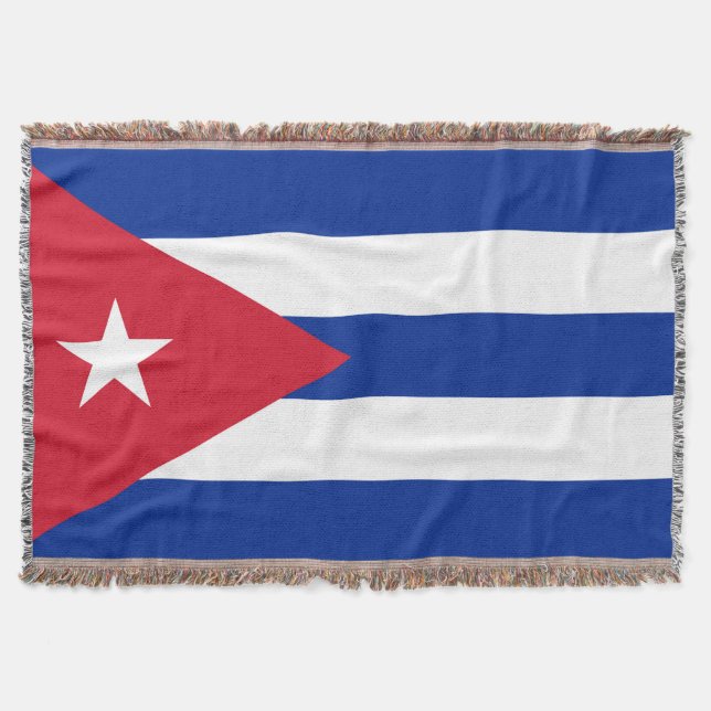 Flag of Cuba Throw Blanket (Front)