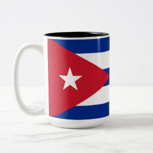 Flag of Cuba Two-Tone Coffee Mug