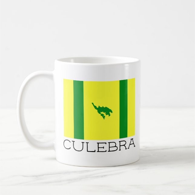 Flag of Culebra, Puerto Rico Coffee Mug (Left)