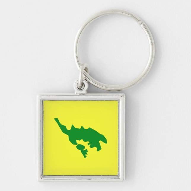 Flag of Culebra, Puerto Rico Key Ring (Front)