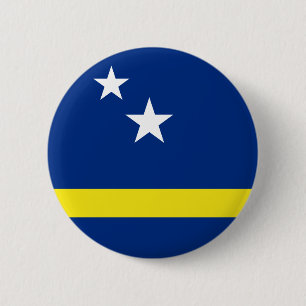 Flag of Curaçao 6 Cm Round Badge