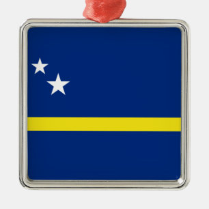 Flag of Curaçao Metal Tree Decoration