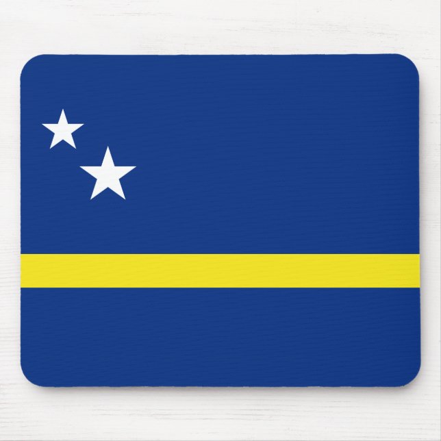 Flag of Curaçao Mouse Mat (Front)