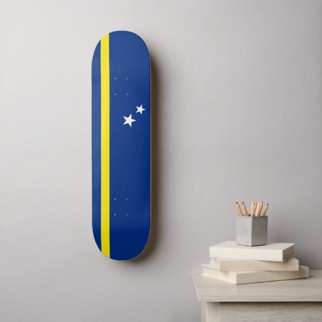 Flag of Curaçao Skateboard (Wall Art)
