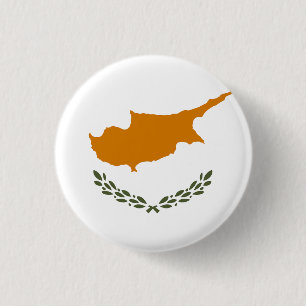 Flag of Cyprus 3 Cm Round Badge
