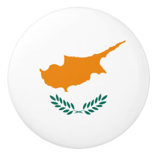 Flag of Cyprus Ceramic Knob