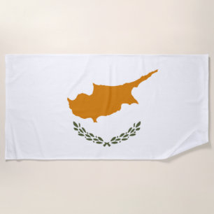 Flag of Cyprus (Greek Cypriot) Beach Towel