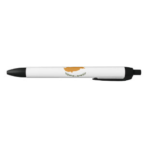 Flag of Cyprus (Greek Cypriot) Black Ink Pen