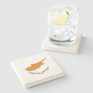 Flag of Cyprus (Greek Cypriot) Stone Coaster