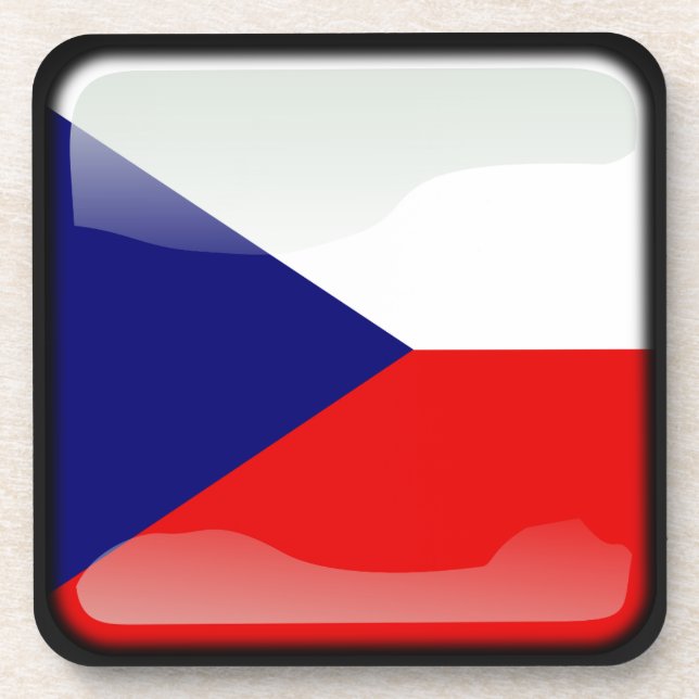Flag of Czech Republic Coaster (Front)