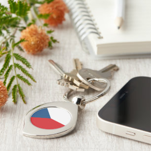 Flag of Czechia Key Ring