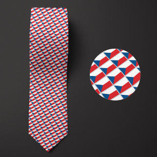 Flag of Czechia Pattern Tie
