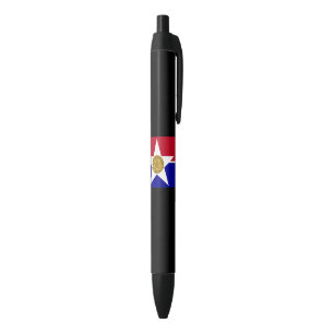 Flag of Dallas (Texas) Black Ink Pen