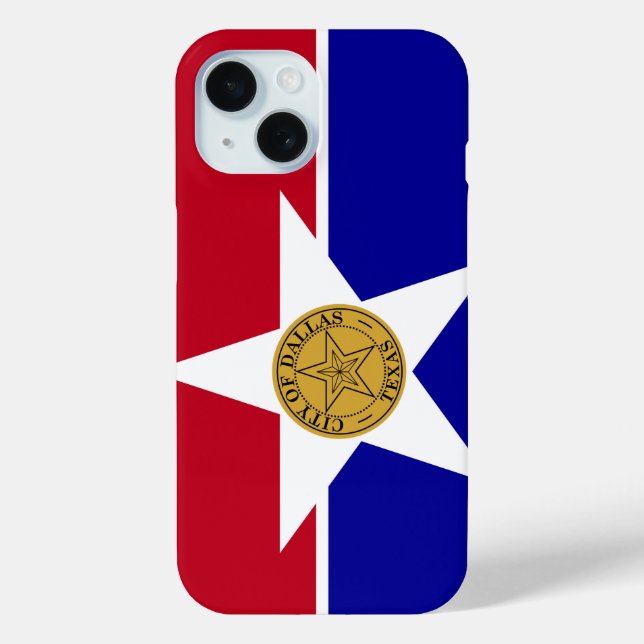 Flag of Dallas, Texas Case-Mate iPhone Case (Back)