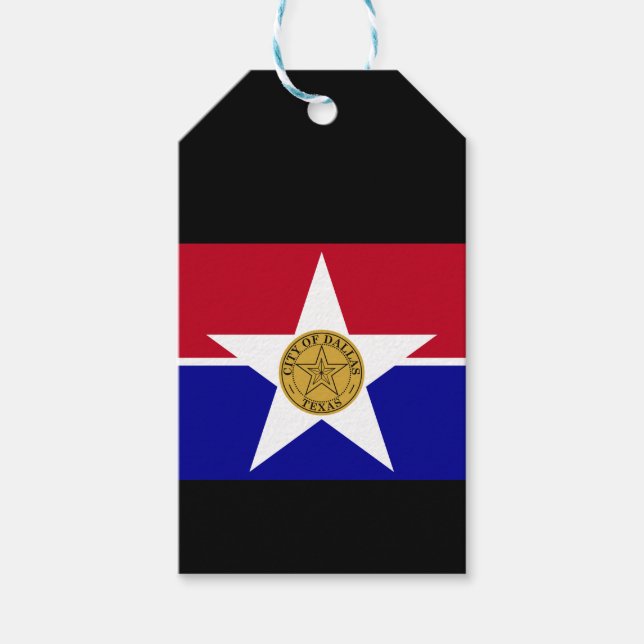 Flag of Dallas, Texas Gift Tags (Front)