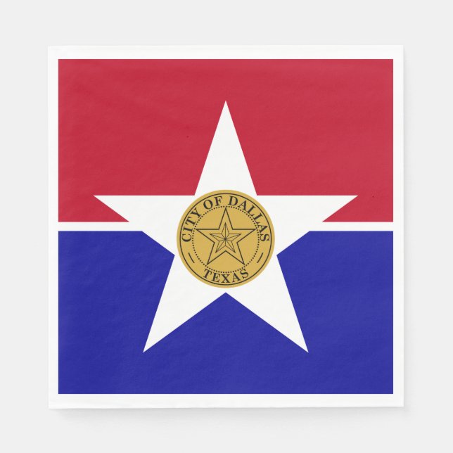 Flag of Dallas (Texas) Napkin (Front)