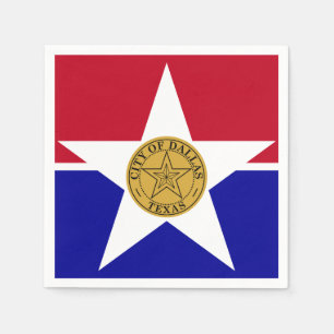 Flag of Dallas, Texas Napkins