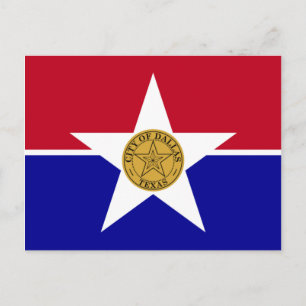 Flag of Dallas (Texas) Postcard