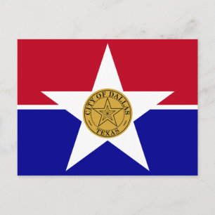 Flag of Dallas, Texas Postcard