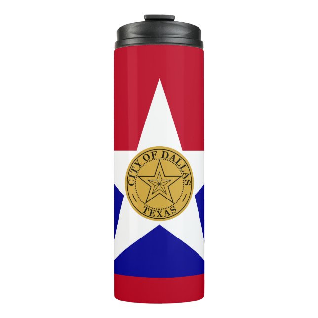Flag of Dallas, Texas Thermal Tumbler (Front)
