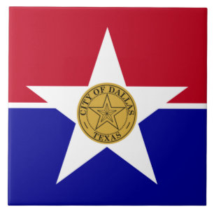 Flag of Dallas (Texas) Tile