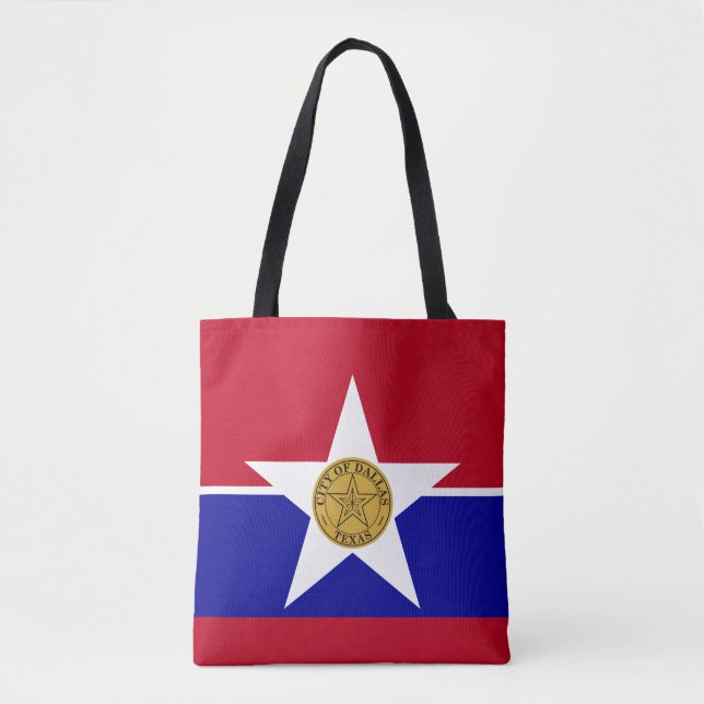 Flag of Dallas, Texas Tote Bag (Front)
